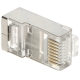 WTYK MODULARNY EKRANOWANY RJ45T/6-EKRAN*P100 TYP EZ